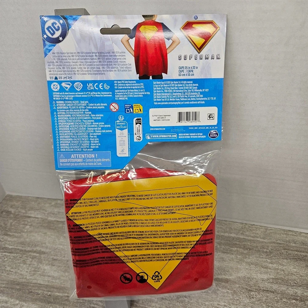 Spin Master DC Comics Superman Power Cape Set‎ Kids Role Play Costume